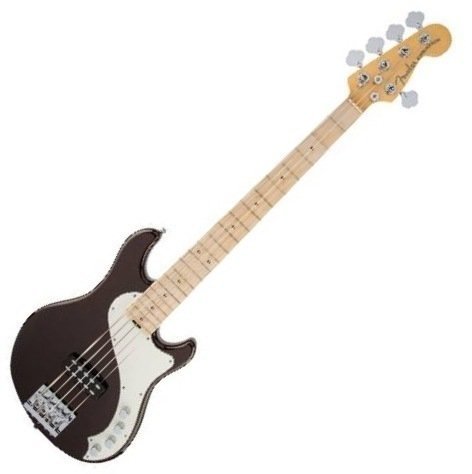 Basse 5 cordes Fender American Deluxe Dimension Bass V MN Root Beer