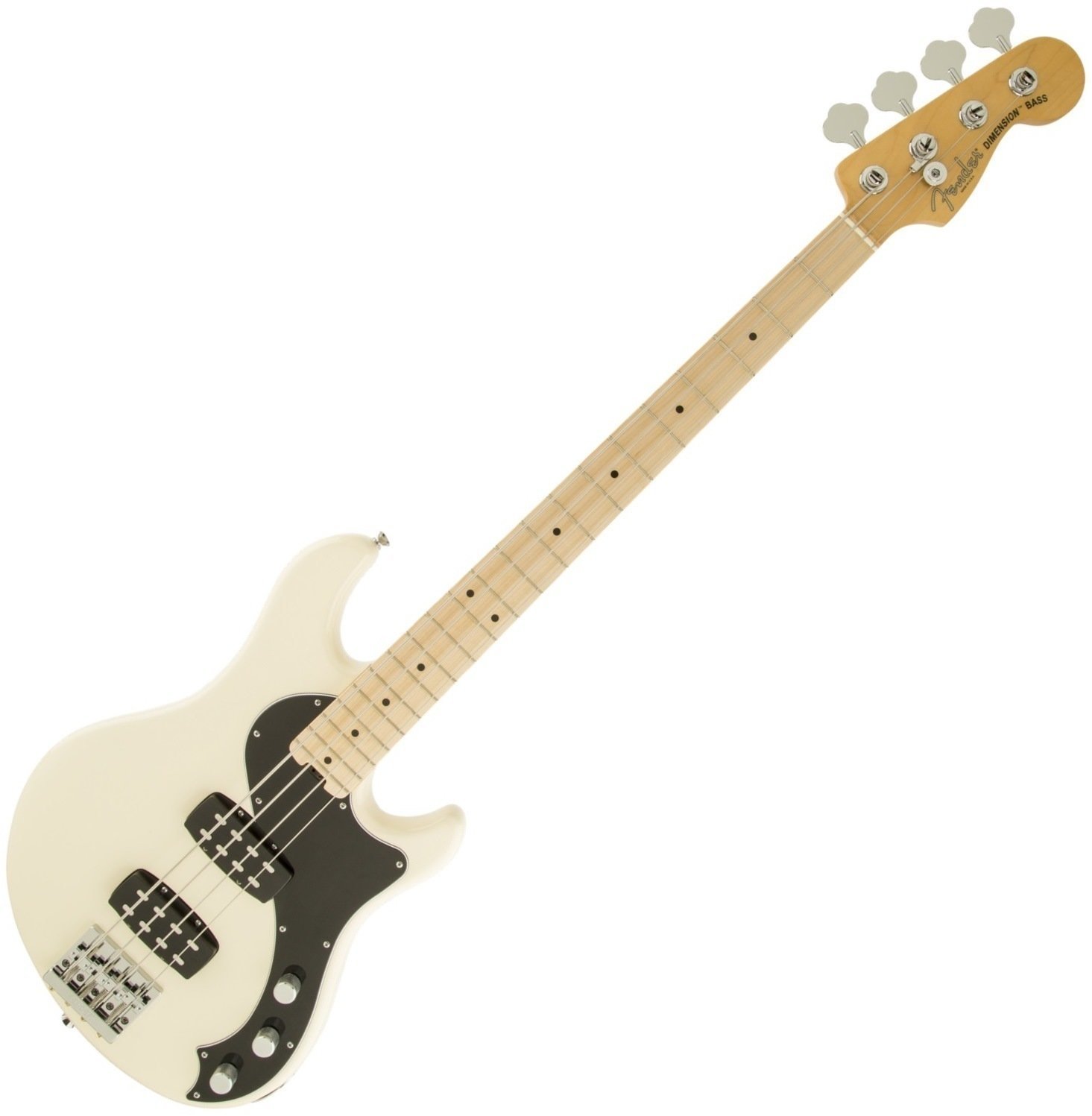 4-strängad basgitarr Fender American Standard Dimension Bass IV HH MN Olympic White