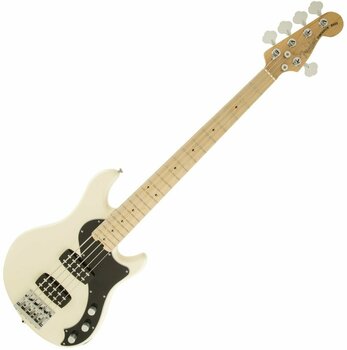 Basse 5 cordes Fender American Standard Dimension Bass V HH MN Olympic White - 1