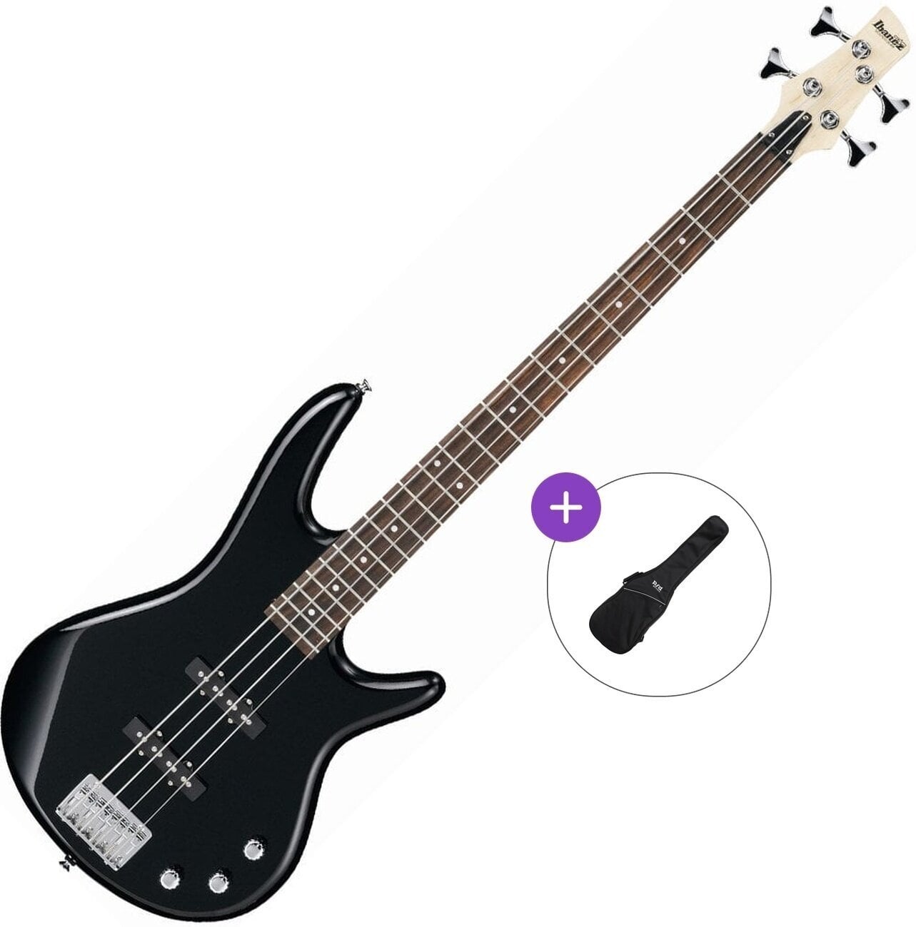 4-strenget basguitar Ibanez GSR180-BK Basic SET Black 4-strenget basguitar
