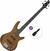 4-strenget basguitar Ibanez GSR180-LBF Basic SET Transparent Light Brown Flat 4-strenget basguitar
