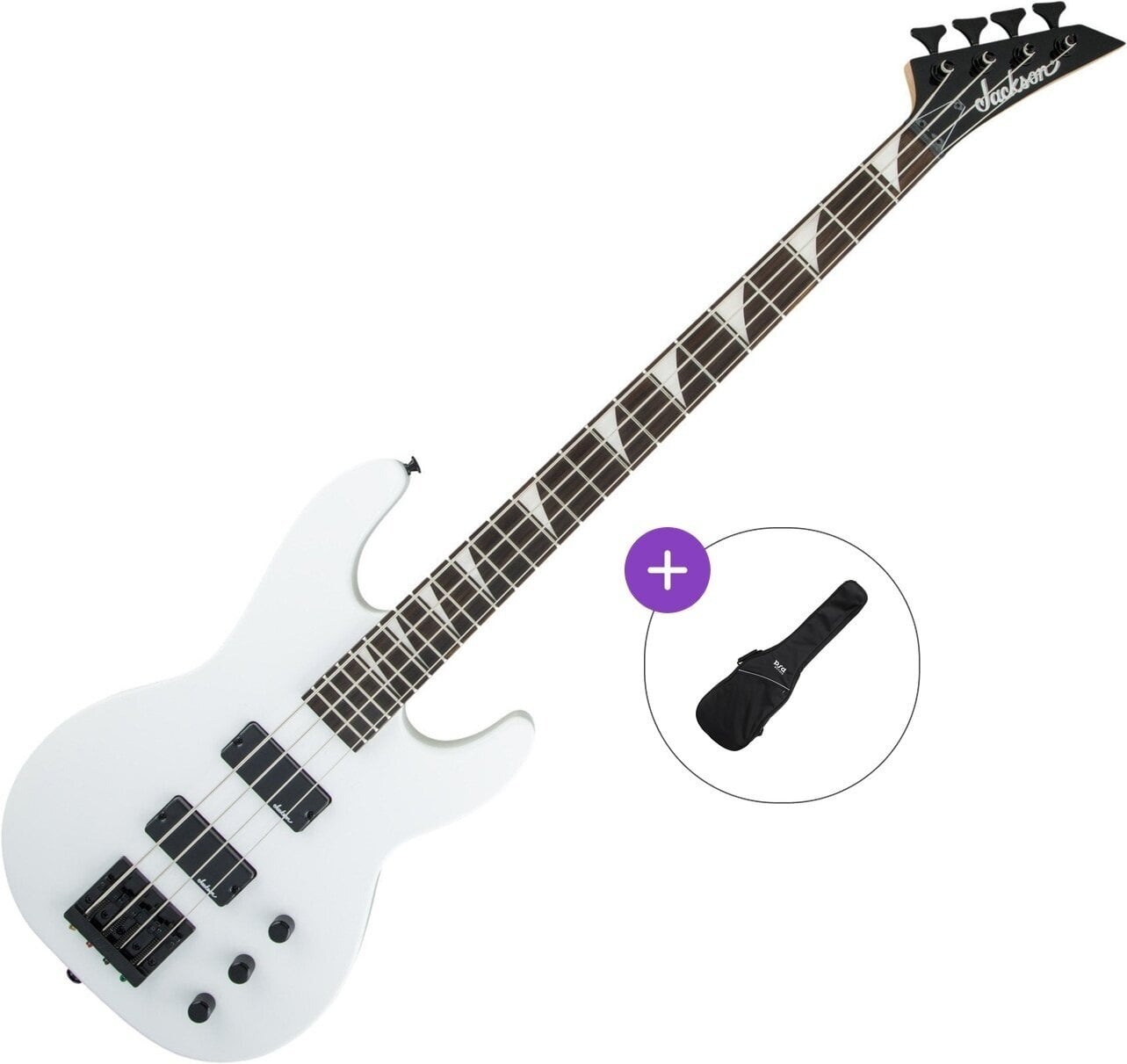 Elektrická baskytara Jackson JS Series Concert Bass JS2 AH Basic SET Snow White Elektrická baskytara