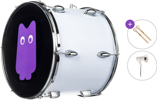 Pohodni boben NRG Stadium Pulse Standard SET Navijaški boben 14" White Spirit - 1