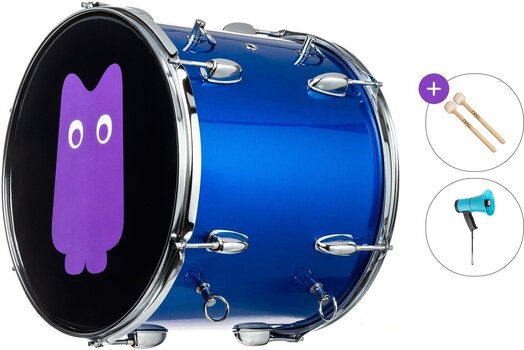 Pohodni boben NRG Stadium Pulse Standard SET Navijaški boben 14" Blue Wave - 1