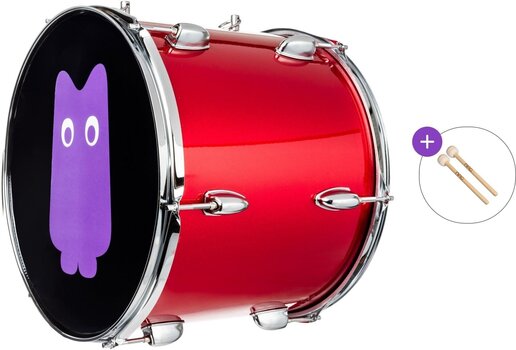 Pohodni boben NRG Stadium Pulse Basic SET Navijaški boben 14" Red Fire - 1