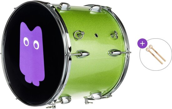Pohodni boben NRG Stadium Pulse Basic SET Navijaški boben 14" Green Strike - 1