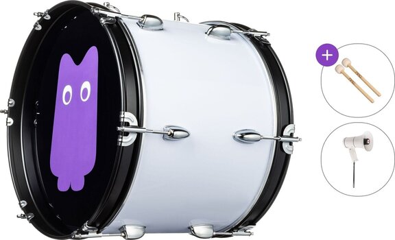 Pohodni boben NRG True Ultra Standard SET Navijaški boben 16" White Spirit - 1