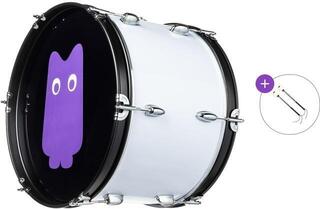 Marching Drum NRG Crowd Power Basic SET Cheering Drum 18" White Spirit