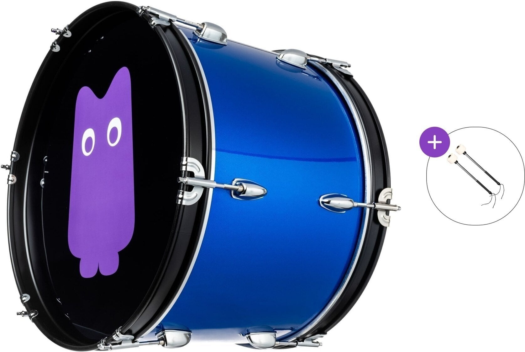 Pohodni boben NRG Crowd Power Basic SET Navijaški boben 18" Blue Wave