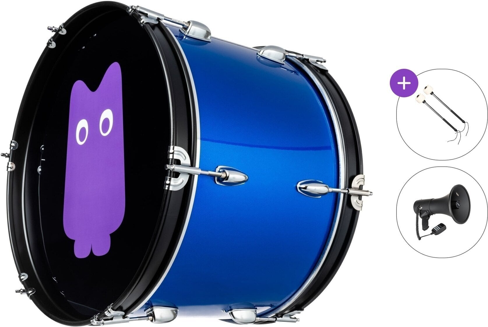 Pohodni boben NRG Crowd Power Standard SET Navijaški boben 18" Blue Wave