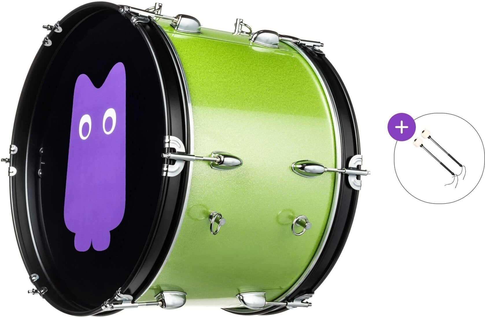 Marchtromme NRG Crowd Power Basic SET Jubeltromme 18" Green Strike