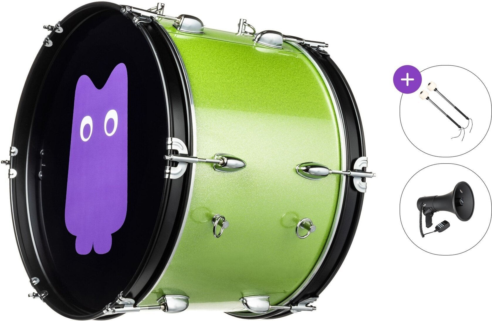 Marchtromme NRG Crowd Power Standard SET Jubeltromme 18" Green Strike