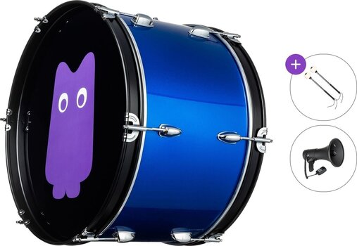 Pohodni boben NRG Grand Roar Standard SET Navijaški boben 20" Blue Wave - 1