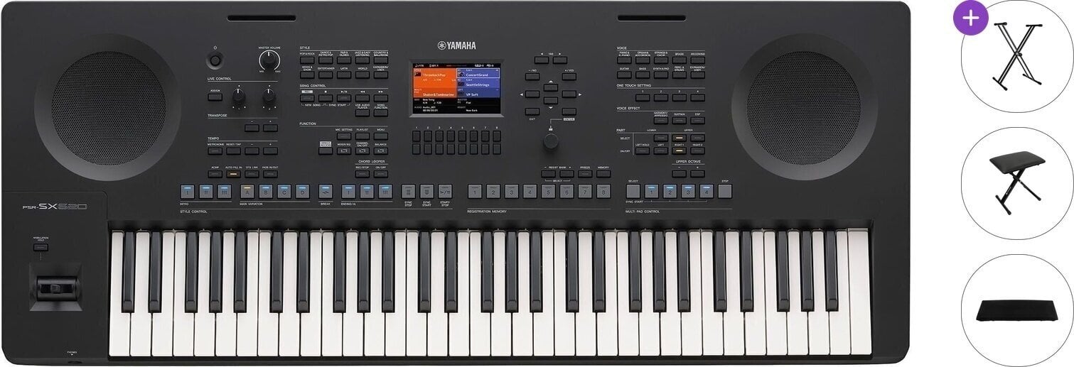 Teclado profesional Yamaha PSR-SX620 Standard SET Teclado profesional