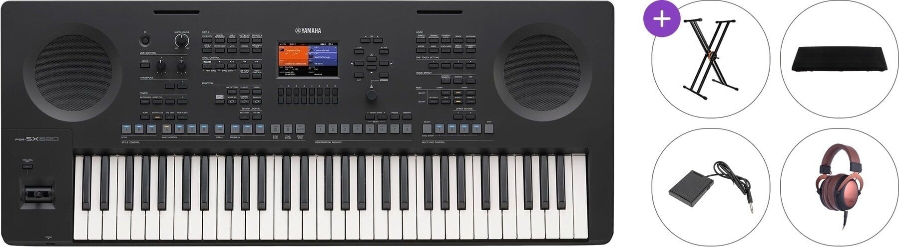 Teclado profesional Yamaha PSR-SX620 Premium SET Teclado profesional