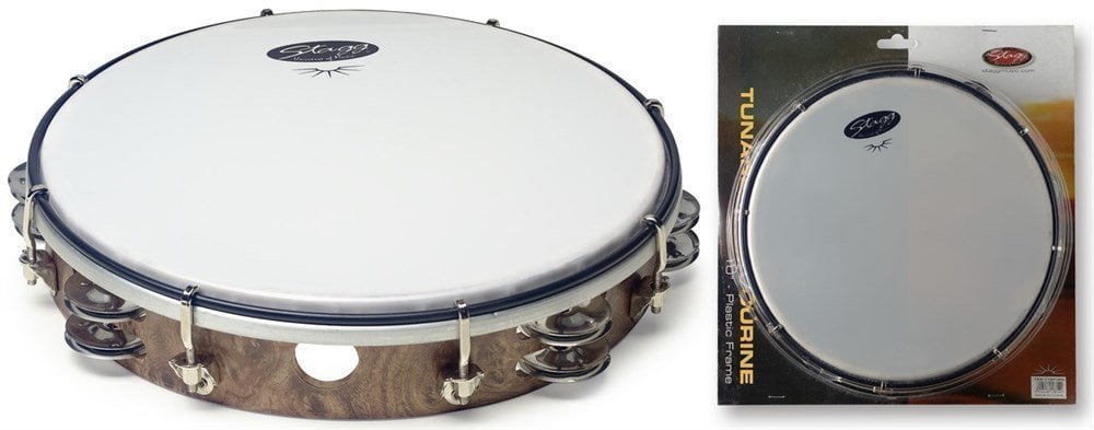 Tambourin avec peau Stagg TAB-210P/WD