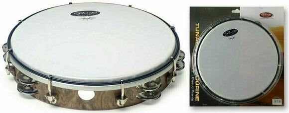 Tambourine met vel Stagg TAB-210P/WD - 1