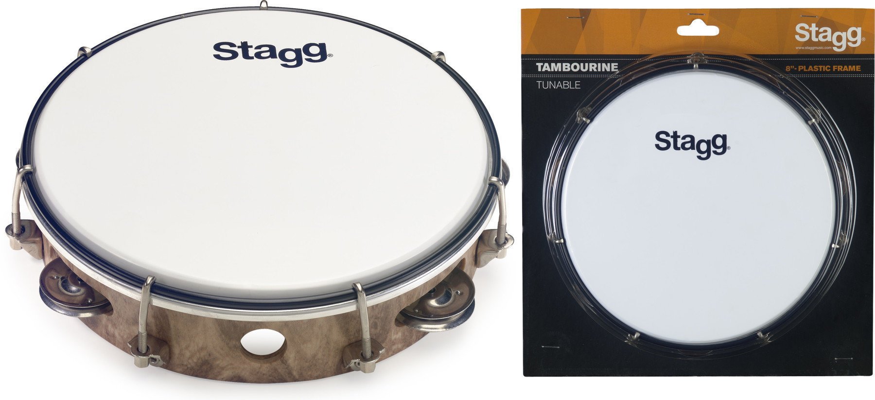Tambourin avec peau Stagg TAB-108P/WD