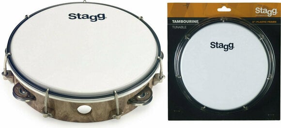 Fellbezogenes Tambourin Stagg TAB-108P/WD - 1