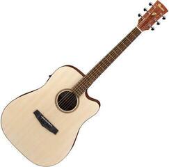 Elektroakustická gitara Dreadnought Ibanez PF10CE-OPN Open Pore Natural Elektroakustická gitara Dreadnought