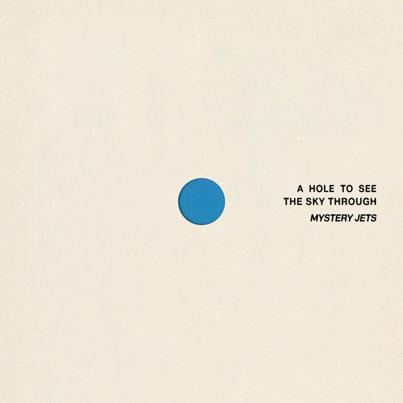 Disco de vinilo Mystery Jets - A Hole To See The Sky Through (Indie Exclusive) (Limited Edition) (Blue Coloured) (LP)