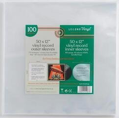 Koffer für LP-Platten Legend Vinyl LV30 Mixed Pack - Curved Base Inner & Outer LP-Cover (12" Vinyl) 50 Crystal Clear