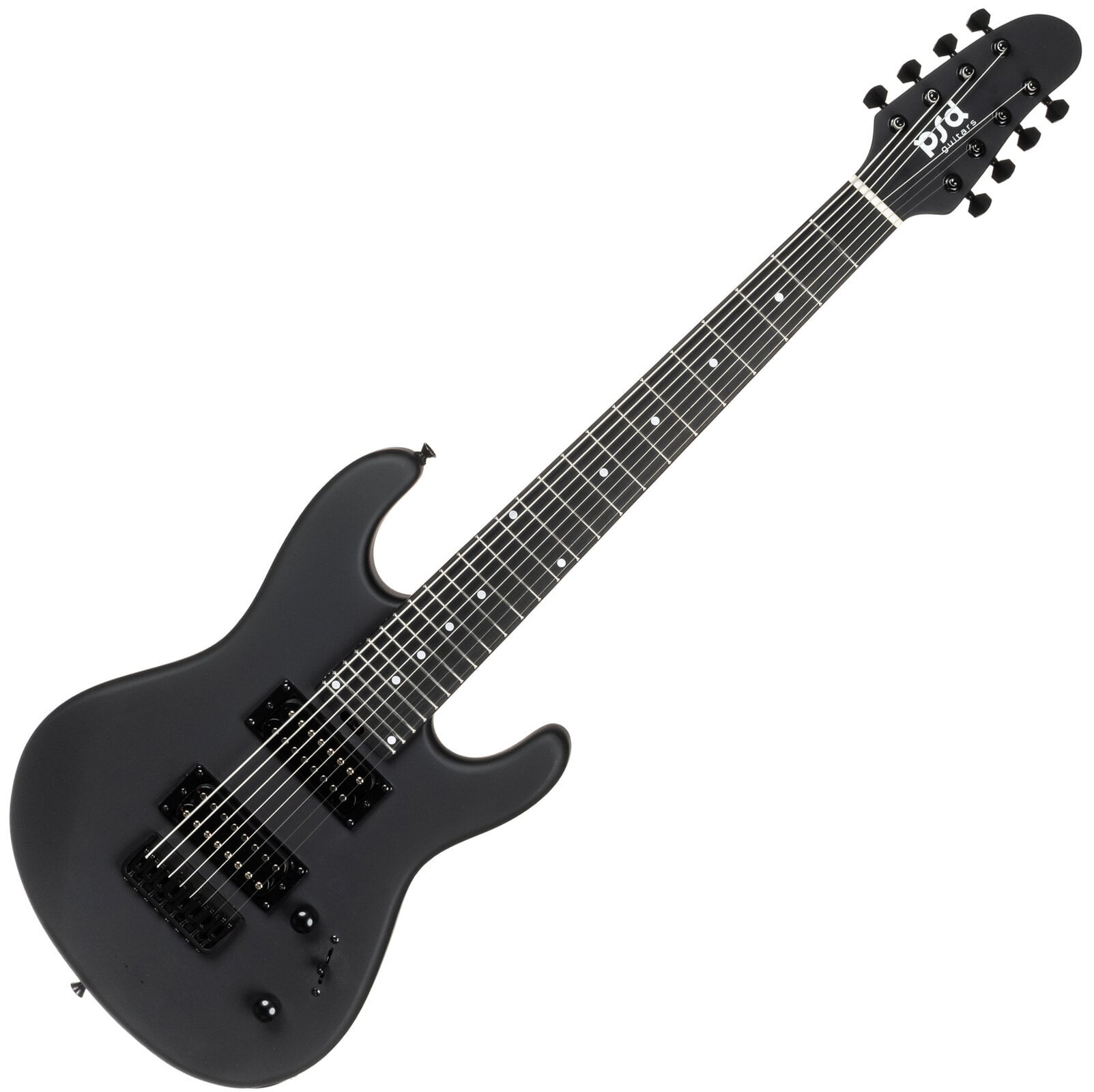 Guitares 8 cordes PSD Guitars SPS-1007M-F Matte Black Guitares 8 cordes