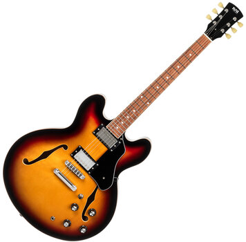 Gitara semi-akustyczna PSD Guitars SH-100 Vintage Sunburst Gitara semi-akustyczna - 1
