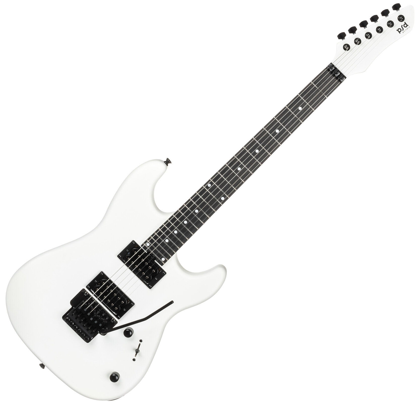 Guitare électrique PSD Guitars SPS-100MFR Matte White Guitare électrique