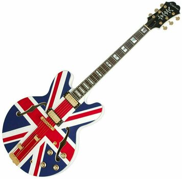 Semi-akoestische gitaar Epiphone Union Jack Sheraton Limited Edition - 1