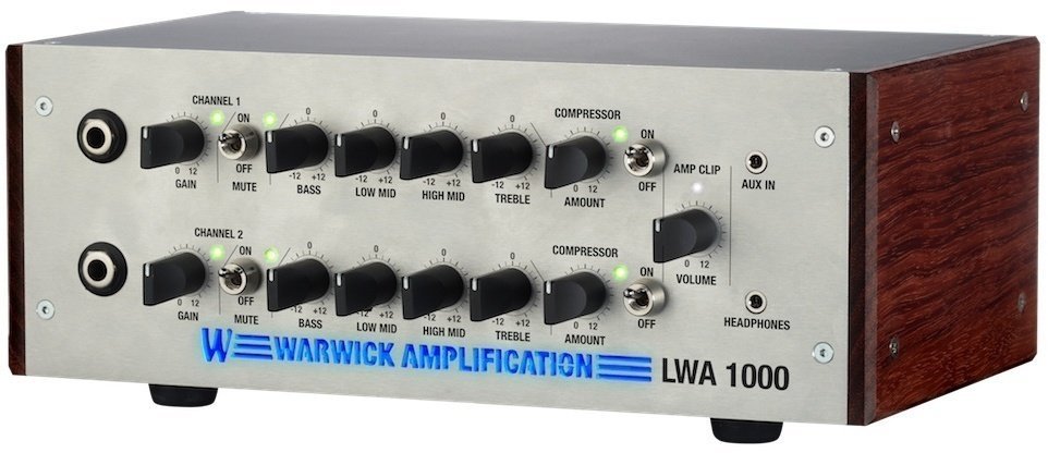 Transistor Bassverstärker Warwick LWA 1000 Silver