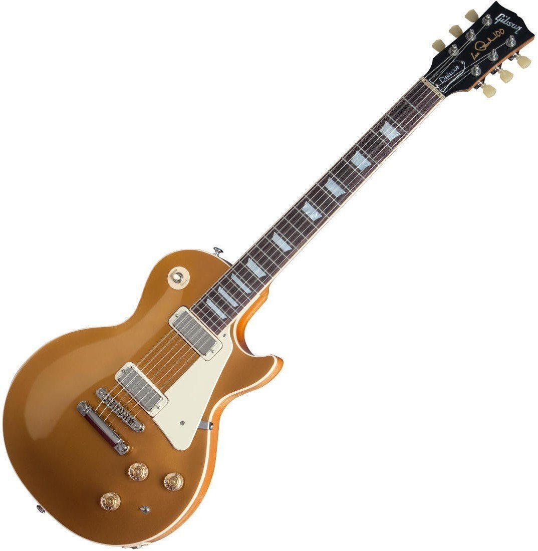 Guitarra eléctrica Gibson Les Paul Deluxe Metallic 2015 Gold Top