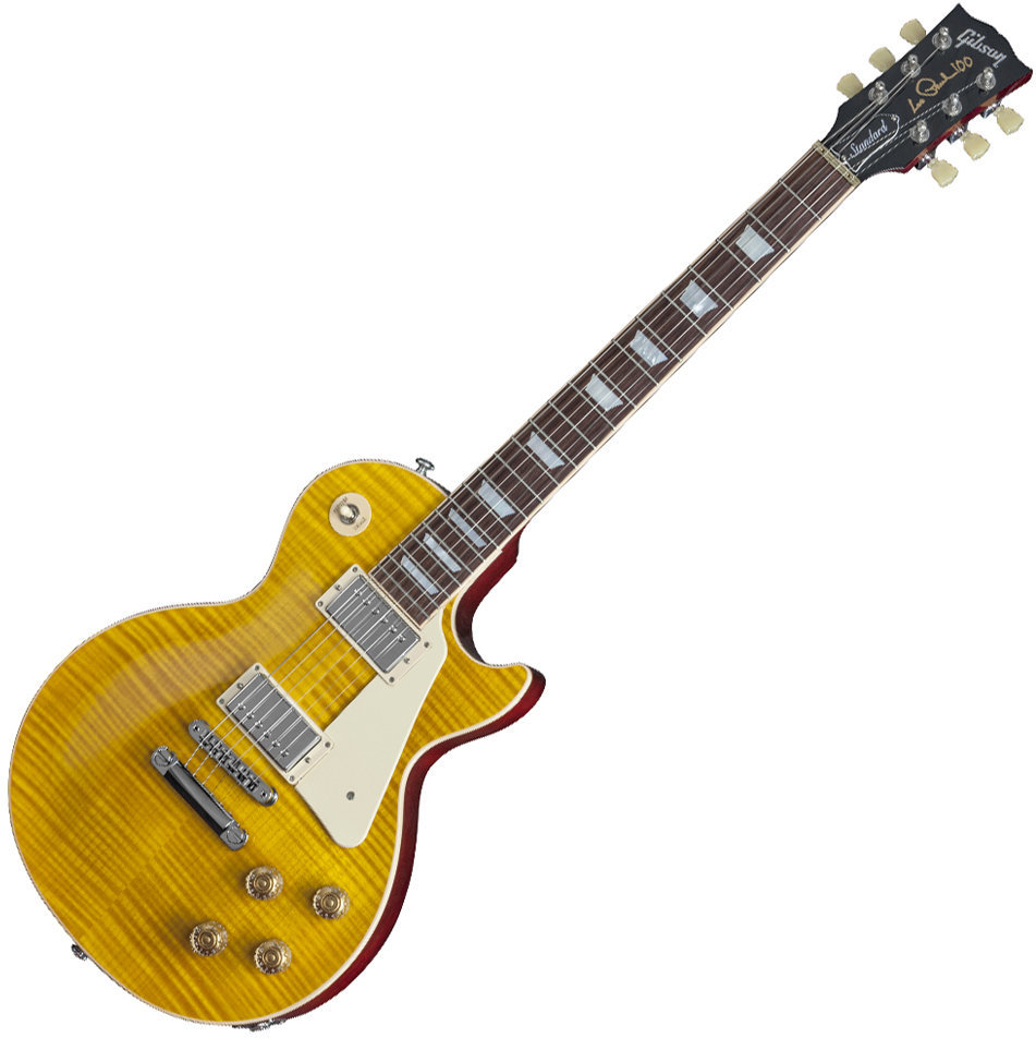 Elektrische gitaar Gibson Les Paul Standard 2015 Trans Amber Cherry Back Candy