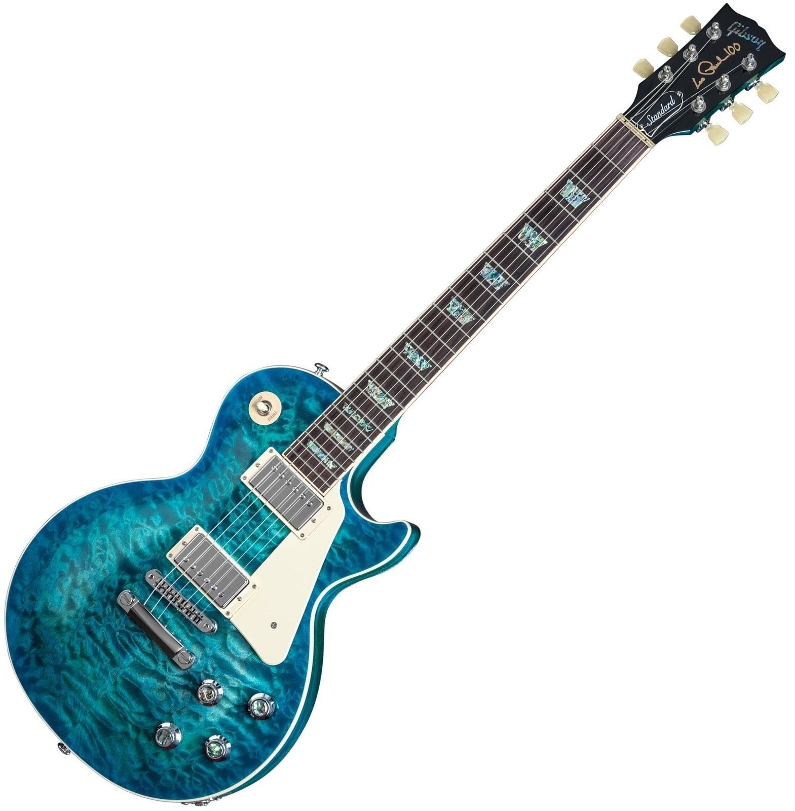 Електрическа китара Gibson Les Paul Standard Premium Quilt 2015 Ocean Water Perimeter