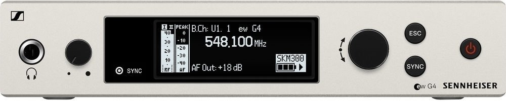 Récepteur pour systèmes sans fil Sennheiser EM 300-500 G4 AW+: 470-558 MHz