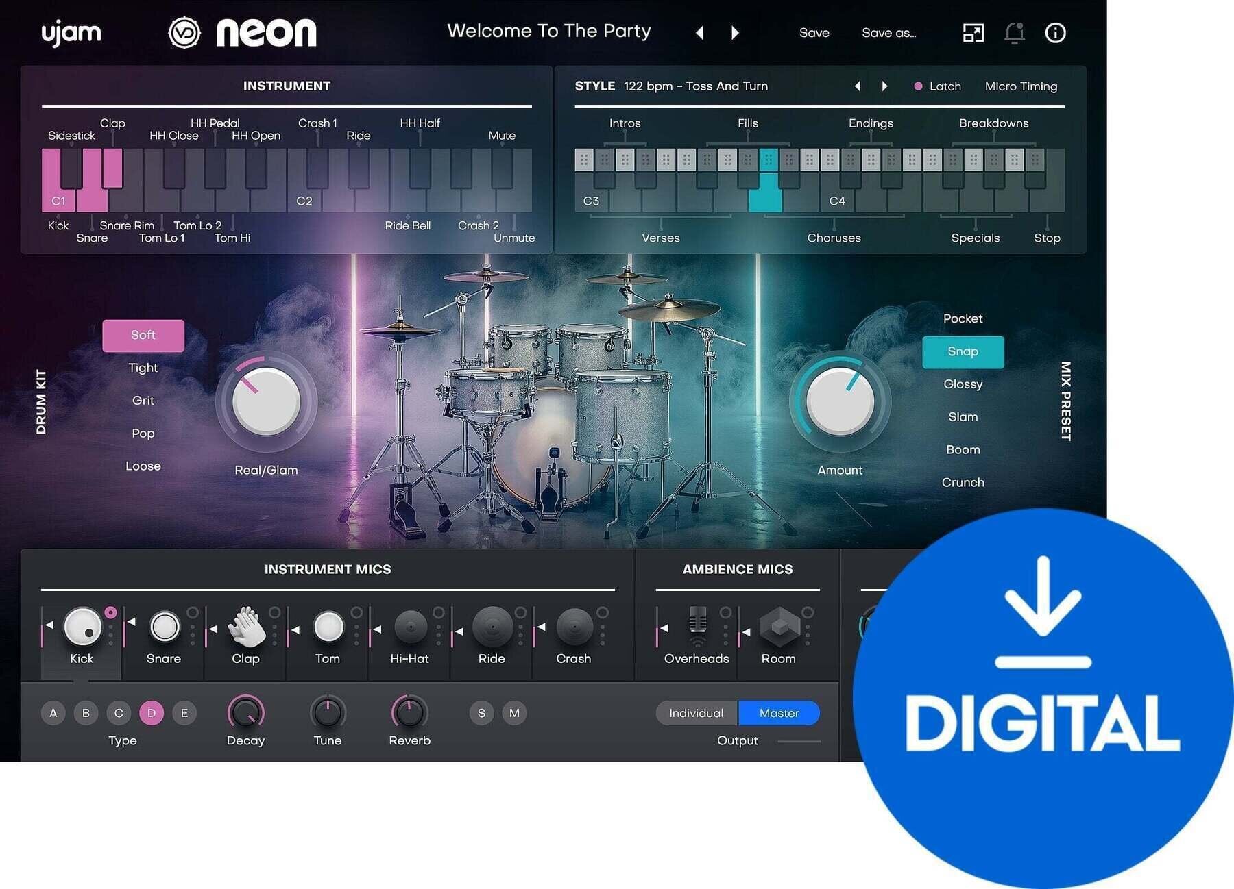 VST Instrument UJAM NEON Loyalty Offer (Digital product)
