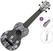 Sopran Ukulele Pasadena WU-21F7-BK Basic SET Floral Black Sopran Ukulele