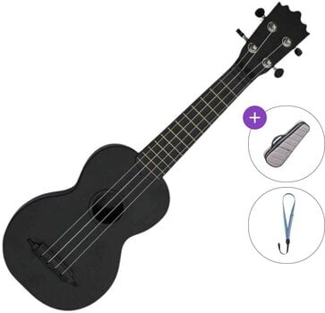 Sopraanukelele Pasadena WU-21X Basic SET Black Sopraanukelele - 1