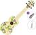 Sopraanukelele Pasadena WU-21F3-WH Basic SET Floral Sopraanukelele