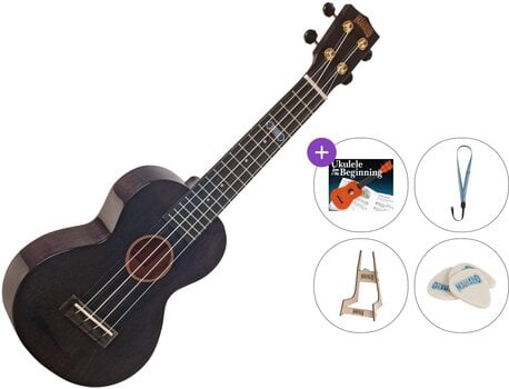 Konzert-Ukulele Mahalo MH2WTBK Standard SET Transparent Black Konzert-Ukulele - 1