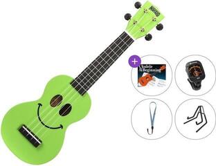 Sopránové ukulele Mahalo U-SMILE Standard SET Green Sopránové ukulele