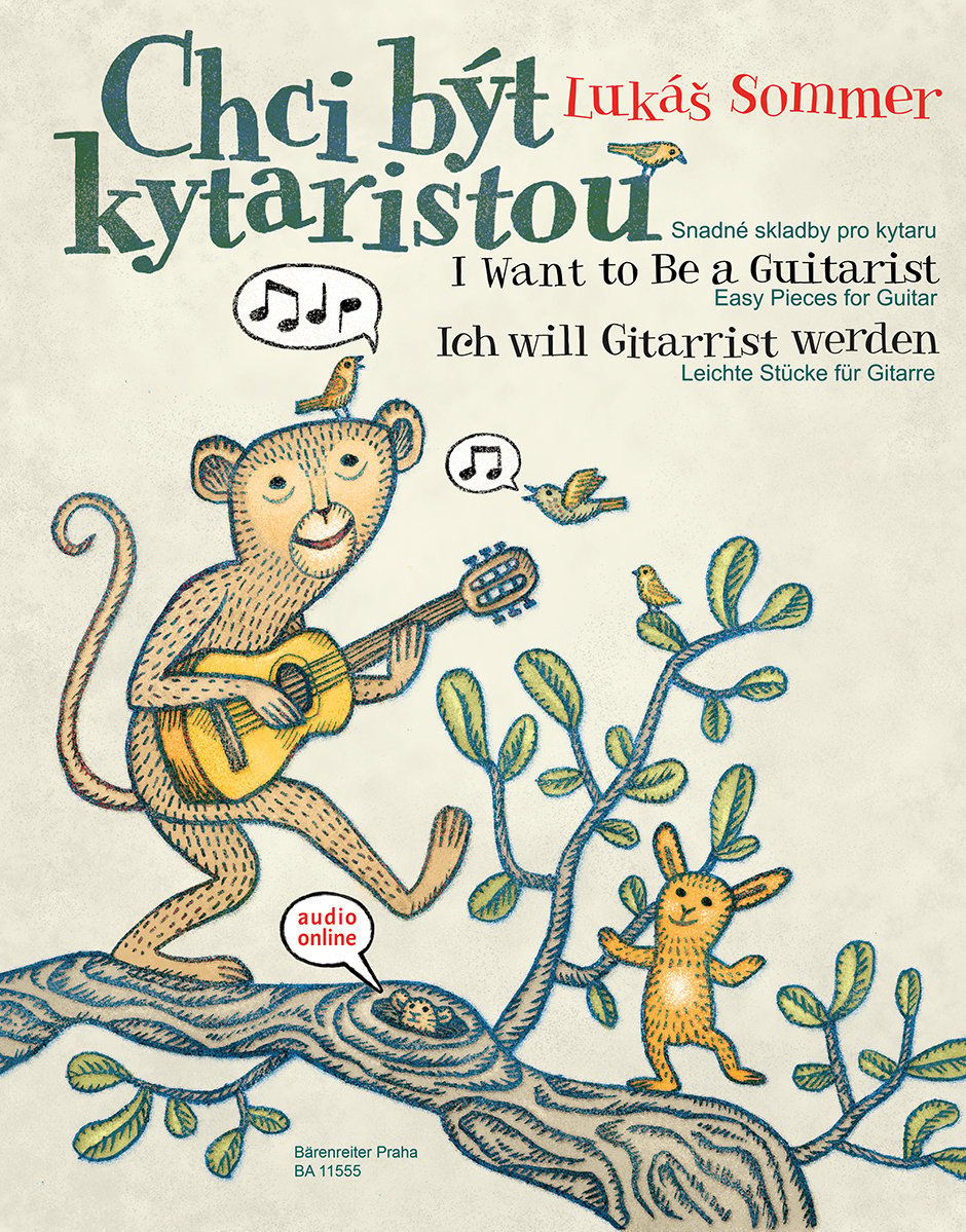 Music sheet for guitars and bass guitars Bärenreiter Chci být kytaristou - snadné skladby pro kytaru Music Book