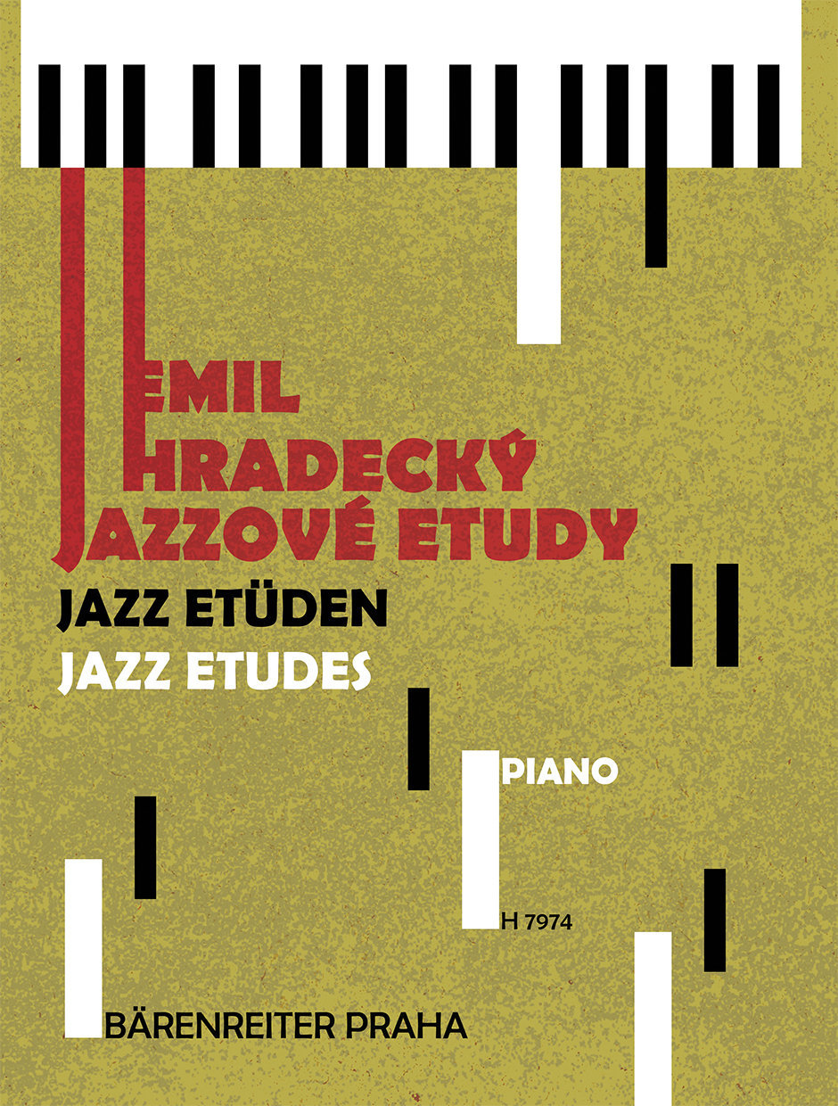 Bladmuziek piano's Emil Hradecký Jazzové etudy Muziekblad