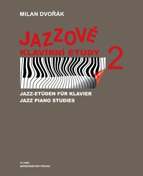 Bladmuziek piano's Milan Dvořák Jazzové klavírní etudy 2 Muziekblad