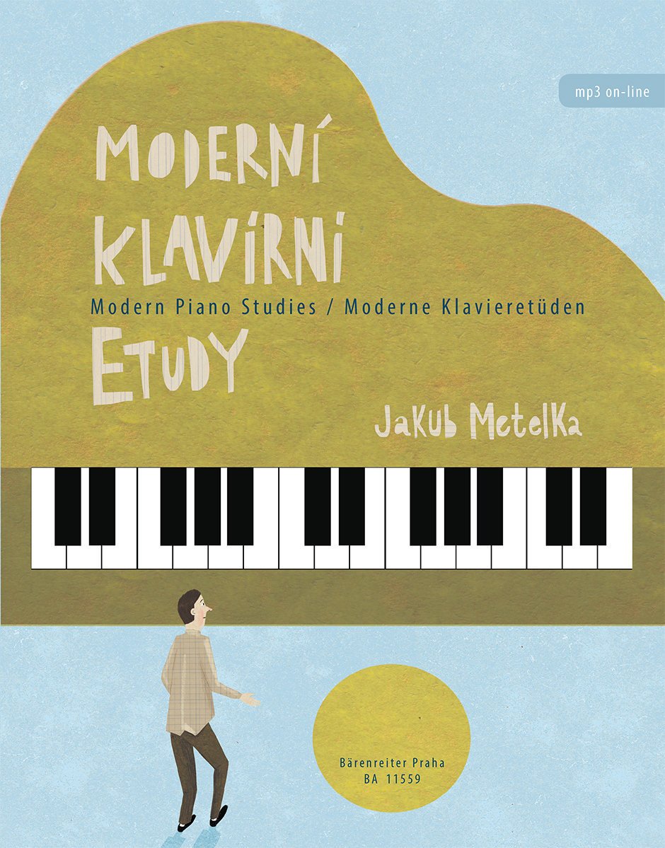 Partitura para pianos Jakub Metelka Moderní klavírní etudy Livro de música