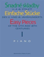 Noten Bärenreiter Snadné skladby XVII. a XVIII. století I Noten
