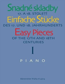 Music sheet for pianos Bärenreiter Snadné skladby XVII. a XVIII. století I Music Book - 1
