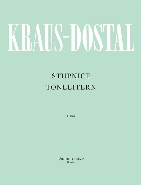 Notblad för pianon Kraus - Dostal Stupnice Musikbok