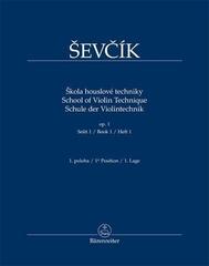 Sheet Music Otakar Ševčík Škola houslové techniky op. 1, sešit 1, 1. poloha Sheet Music