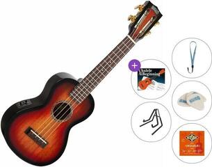 Ukulele da Concerto Mahalo MJ2-VT Premium SET 3-Tone Sunburst Ukulele da Concerto